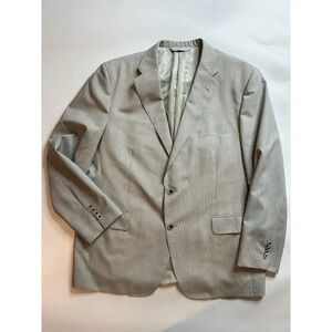 Samuelsohn Sport Coat Men’s 42 Reg Gray Striped 100% Wool Blazer Jacket